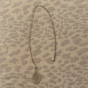 LOFT Gold Teardrop Pendant Necklace